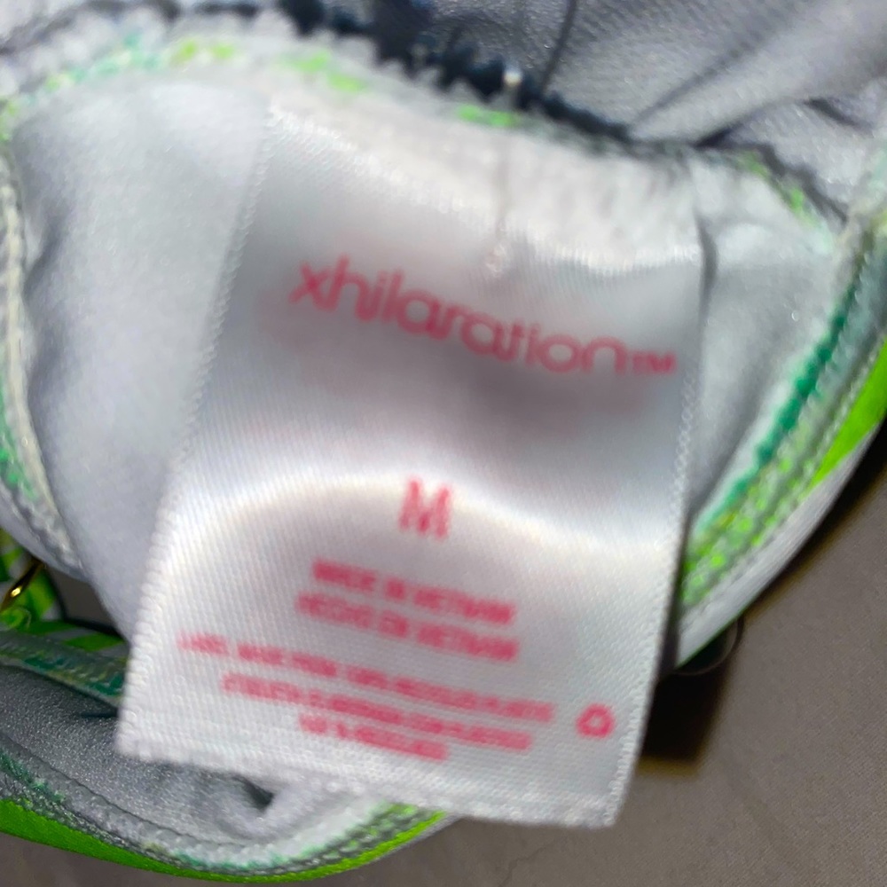 NWT Juniors Xhilaration Green Bandeau Bikini Top Size M - Picture 7 of 8